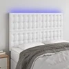 Galvūgalis su LED, baltos spalvos, 144x5x118/128 cm