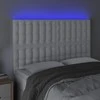 Galvūgalis su LED, baltos spalvos, 144x5x118/128 cm