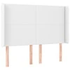 Galvūgalis su LED, baltos spalvos, 147x16x118/128 cm