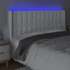 Galvūgalis su LED, baltos spalvos, 147x16x118/128 cm