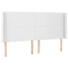 Galvūgalis su LED, baltos spalvos, 163x16x118/128 cm