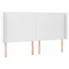 Galvūgalis su LED, baltos spalvos, 183x16x118/128 cm