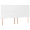 Galvūgalis su LED, baltos spalvos, 200x5x118/128 cm