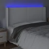 Galvūgalis su LED, baltos spalvos, 203x16x118/128 cm