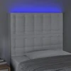 Galvūgalis su LED, baltos spalvos, 80x5x118/128 cm