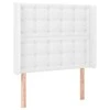 Galvūgalis su LED, baltos spalvos, 83x16x118/128 cm