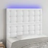 Galvūgalis su LED, baltos spalvos, 90x5x118/128 cm