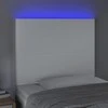 Galvūgalis su LED, baltos spalvos, 90x5x118/128 cm
