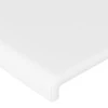 Galvūgalis su LED, baltos spalvos, 90x5x118/128 cm