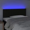 Galvūgalis su LED, juodos spalvos, 100x5x78/88cm, audinys