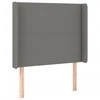 Galvūgalis su LED, juodos spalvos, 103x16x118/128cm, audinys