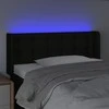 Galvūgalis su LED, juodos spalvos, 103x16x78/88cm, audinys