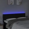 Galvūgalis su LED, juodos spalvos, 144x5x78/88cm, audinys