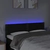 Galvūgalis su LED, juodos spalvos, 144x5x78/88cm, audinys