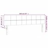 Galvūgalis su LED, juodos spalvos, 160x5x78/88cm, audinys