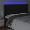 Galvūgalis su LED, juodos spalvos, 183x16x118/128 cm