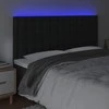 Galvūgalis su LED, juodos spalvos, 200x5x118/128 cm