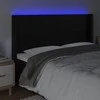 Galvūgalis su LED, juodos spalvos, 203x16x118/128 cm