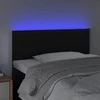 Galvūgalis su LED, juodos spalvos, 80x5x78/88cm, dirbtinė oda
