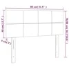 Galvūgalis su LED, juodos spalvos, 80x5x78/88cm, audinys
