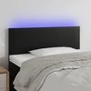 Galvūgalis su LED, juodos spalvos, 80x5x78/88cm, dirbtinė oda