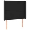 Galvūgalis su LED, juodos spalvos, 83x16x118/128 cm