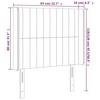 Galvūgalis su LED, juodos spalvos, 83x16x118/128cm, audinys