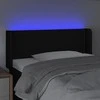 Galvūgalis su LED, juodos spalvos, 83x16x78/88cm, audinys