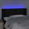 Galvūgalis su LED, juodos spalvos, 83x16x78/88cm, audinys