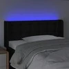 Galvūgalis su LED, juodos spalvos, 83x16x78/88cm, audinys