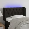 Galvūgalis su LED, juodos spalvos, 83x16x78/88cm, audinys