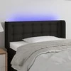 Galvūgalis su LED, juodos spalvos, 83x16x78/88cm, audinys