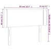 Galvūgalis su LED, juodos spalvos, 83x16x78/88cm, audinys