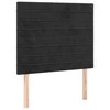 Galvūgalis su LED, juodos spalvos, 90x5x118/128cm, aksomas