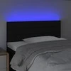 Galvūgalis su LED, juodos spalvos, 90x5x78/88cm, audinys