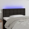 Galvūgalis su LED, juodos spalvos, 90x5x78/88cm, audinys