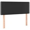 Galvūgalis su LED, juodos spalvos, 90x5x78/88cm, dirbtinė oda