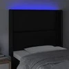 Galvūgalis su LED, juodos spalvos, 93x16x118/128 cm