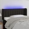 Galvūgalis su LED, juodos spalvos, 93x16x78/88cm, audinys