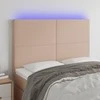 Galvūgalis su LED, kapučino spalvos, 144x5x118/128cm