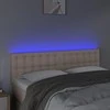 Galvūgalis su LED, kapučino spalvos, 144x5x78/88cm