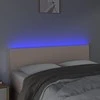Galvūgalis su LED, kapučino spalvos, 144x5x78/88cm