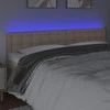 Galvūgalis su LED, kapučino spalvos, 180x5x78/88cm