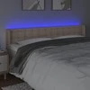Galvūgalis su LED, kapučino spalvos, 183x16x78/88cm