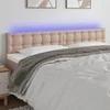 Galvūgalis su LED, kapučino spalvos, 200x5x78/88cm