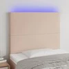 Galvūgalis su LED, kapučino spalvos, 90x5x118/128cm