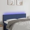 Galvūgalis su LED, kreminės spalvos, 144x5x78/88cm, audinys