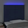 Galvūgalis su LED, mėlynos spalvos, 100x5x118/128cm, audinys