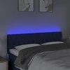 Galvūgalis su LED, mėlynos spalvos, 144x7x78/88cm, audinys