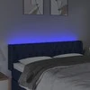 Galvūgalis su LED, mėlynos spalvos, 147x16x78/88cm, audinys
